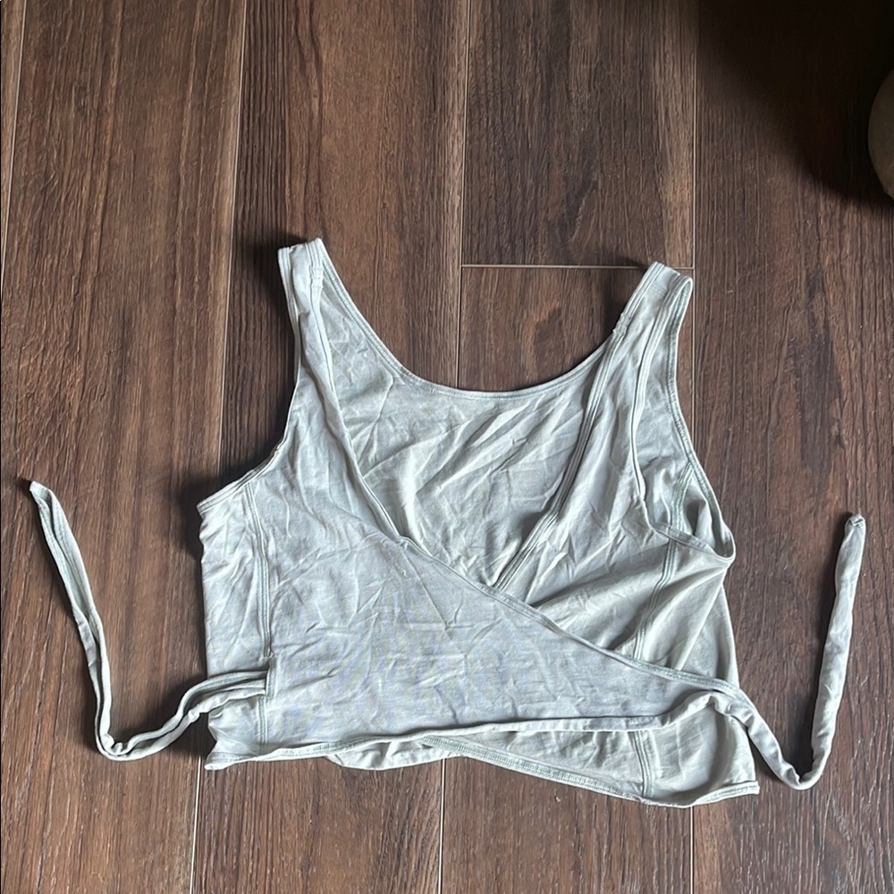 Lululemon Gray Wrap Top